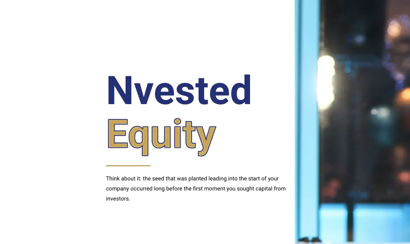 Nvested Equity website homepage screenshot